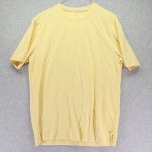 Tommy Bahama T-Shirt Mens Small Casual Crew Neck Tee Yellow Short Sleeve